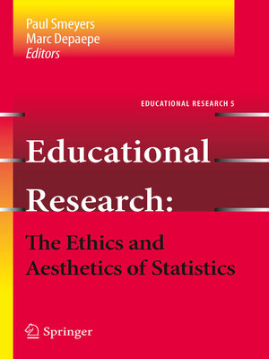 cover image of Educational Research--the Ethics and Aesthetics of Statistics